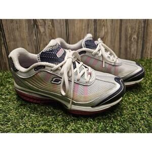 Skechers SSR Shape-Ups Resistance Shoes Women's sz 7.5 US (SN 12371) Silver Pink